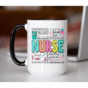 Nurse Collage Coffee‎ Mug, Funny Nurse Coffee Mug, Nurse Coffee Cup